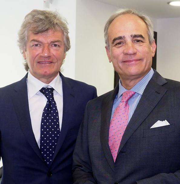Il direttore de La Gazzetta dello Sport Andrea Monti con Giancarlo Antognoni. Fabio Bozzani